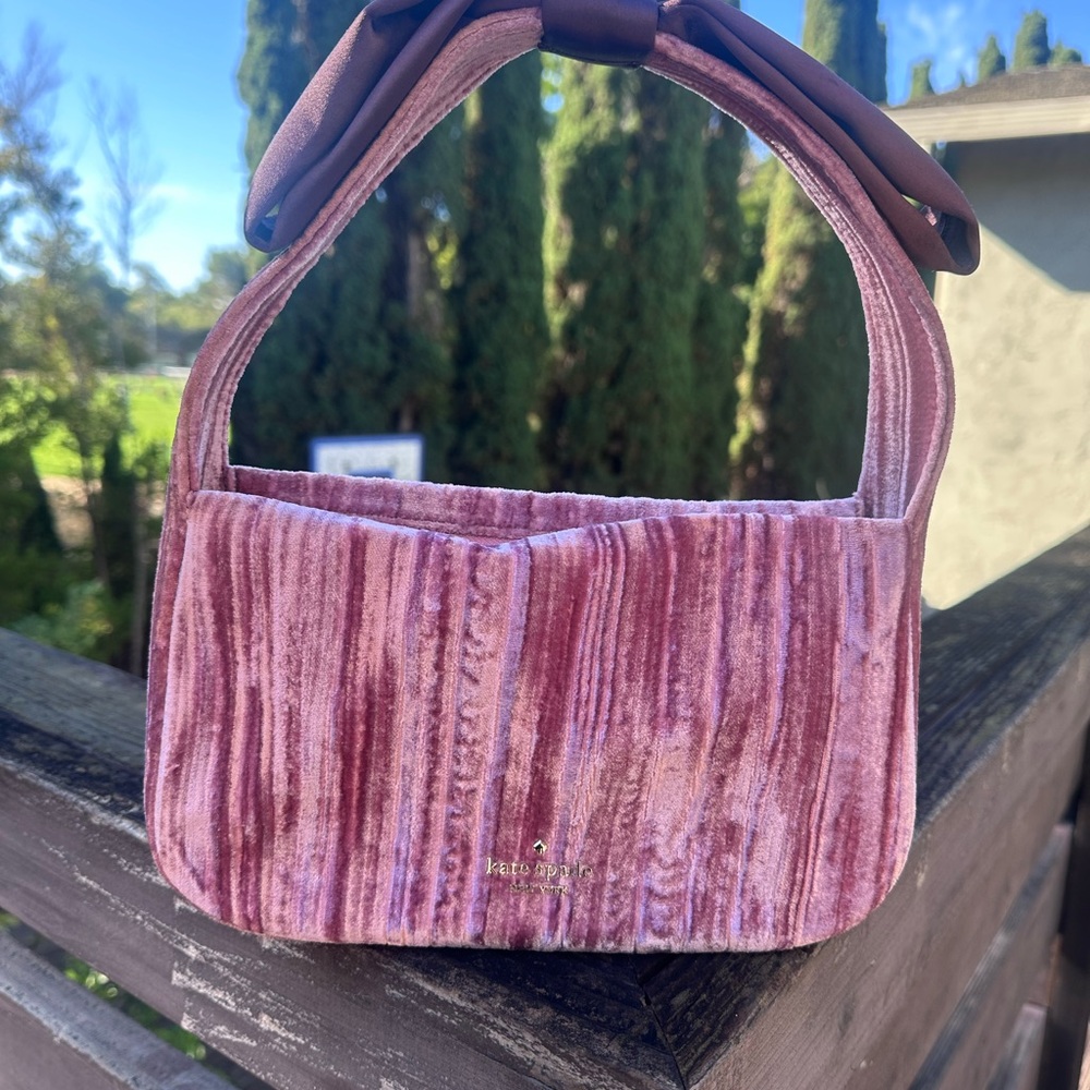 Kate Spade Mauve Velvet Mini Bag